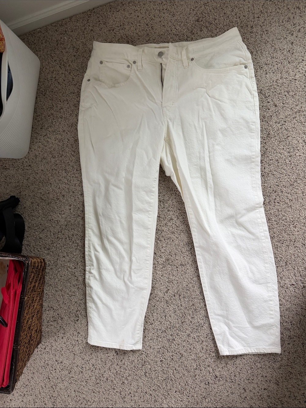 Madewell Curvy Perfect Vintage White Jeans (16W)